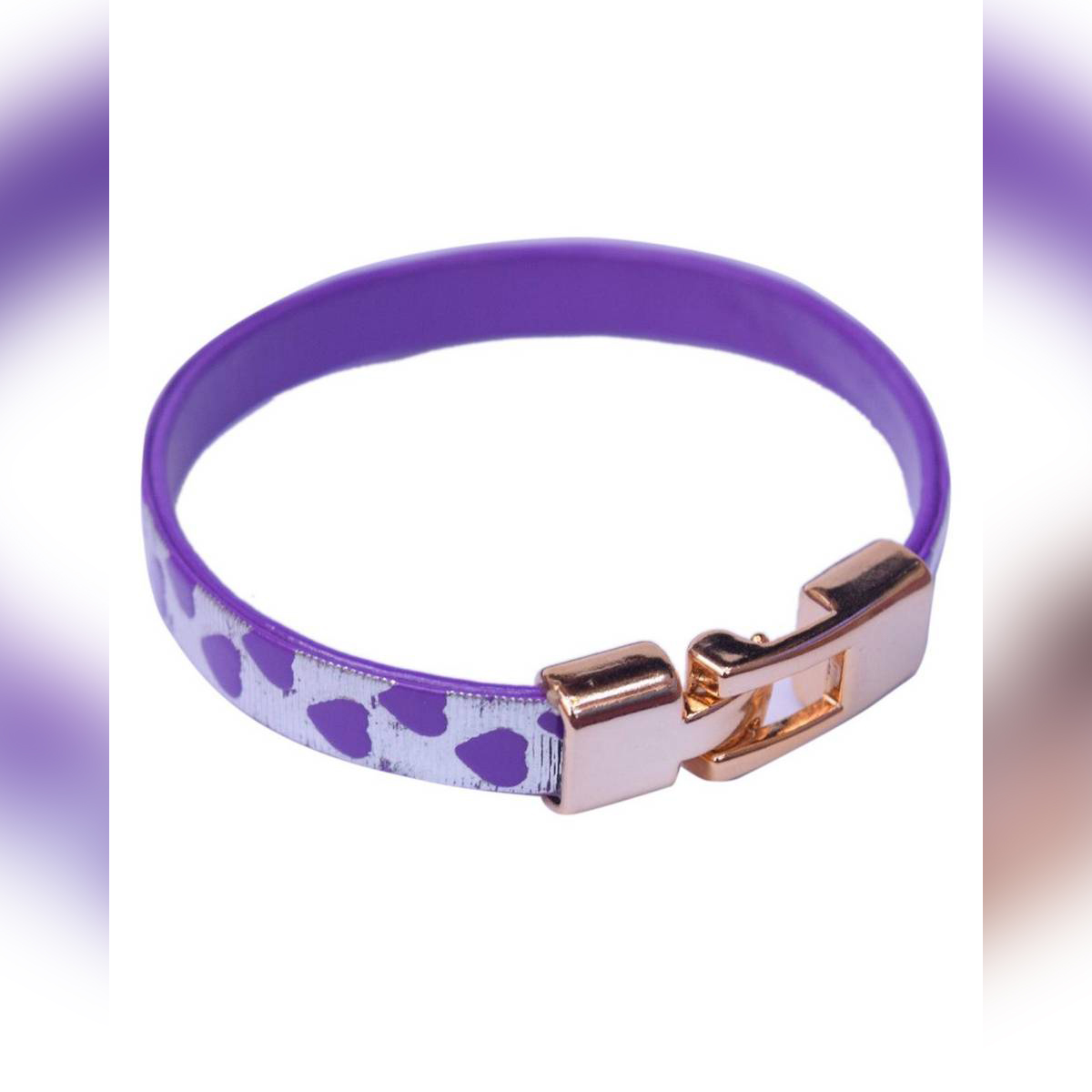 Women's Purple Leather Bracelet