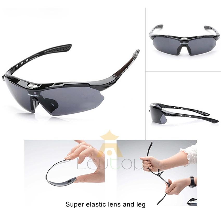 Cycling Sunglasses, Sports Goggles, UV-Proof, Interchangeable Lenses, Lightweight Frame, For - View #4
