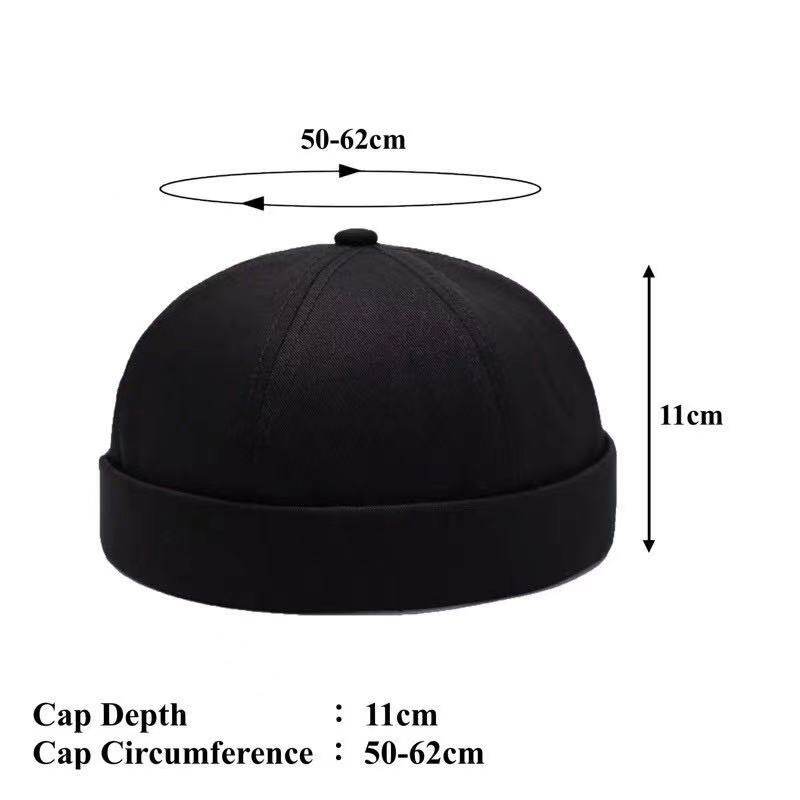 Kopiah Topi Korean style Lelaki Viral Topiah Songkok Roll Hat Sailor Prayer Casual Brimless Cap. 