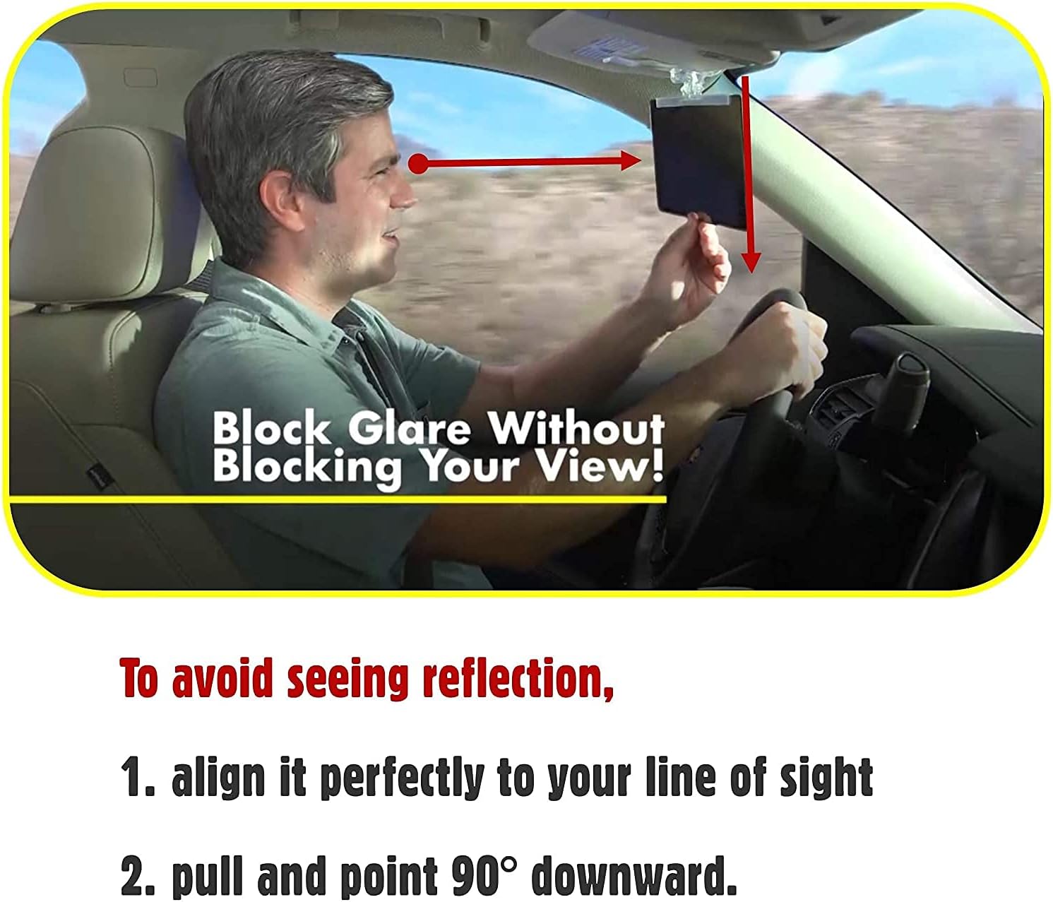 HD Vision Visor The Day and Night Visor for your car. 