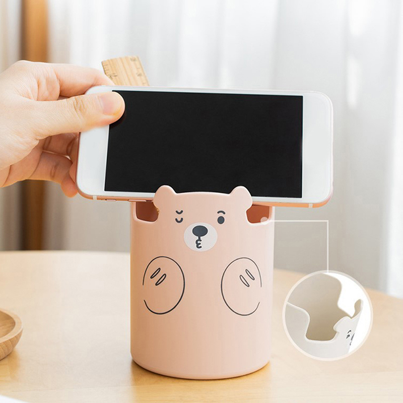 Cute Bear Pencil Pen Holder Stationery Organizer for Desktop School Office Home SEVICH. 