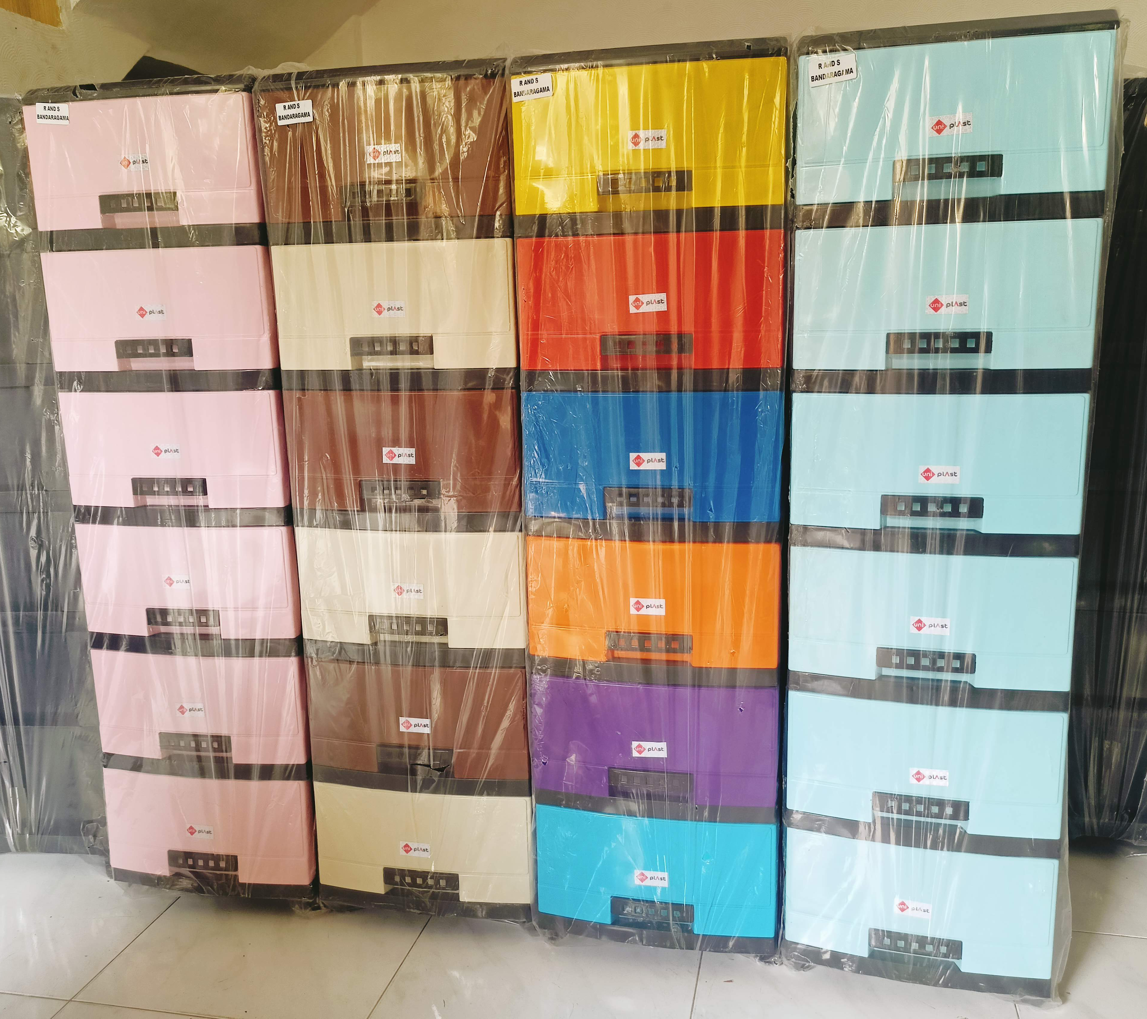 6 Drawer Large Storage Cart and Personal Organizer, Heavy-Duty Plastic Storage drawers Mobile Cabinet with Wheel, Large Containers for Storing Arts, Crafts, Toys and Clothes. 