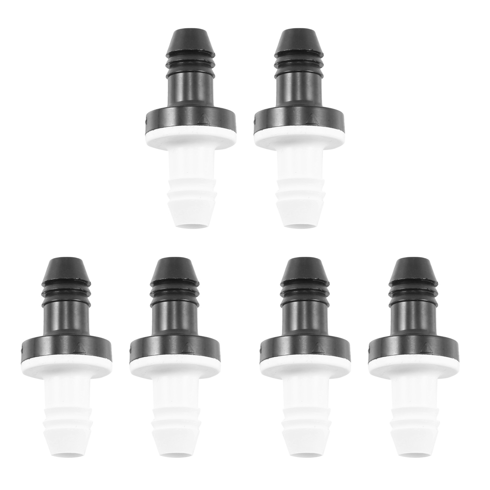JDXHLAU 6Pcs 3/8 Inch 10mm Inline Abs One Way Water Non Return Check Valve for Fuel Gas Liquid Air