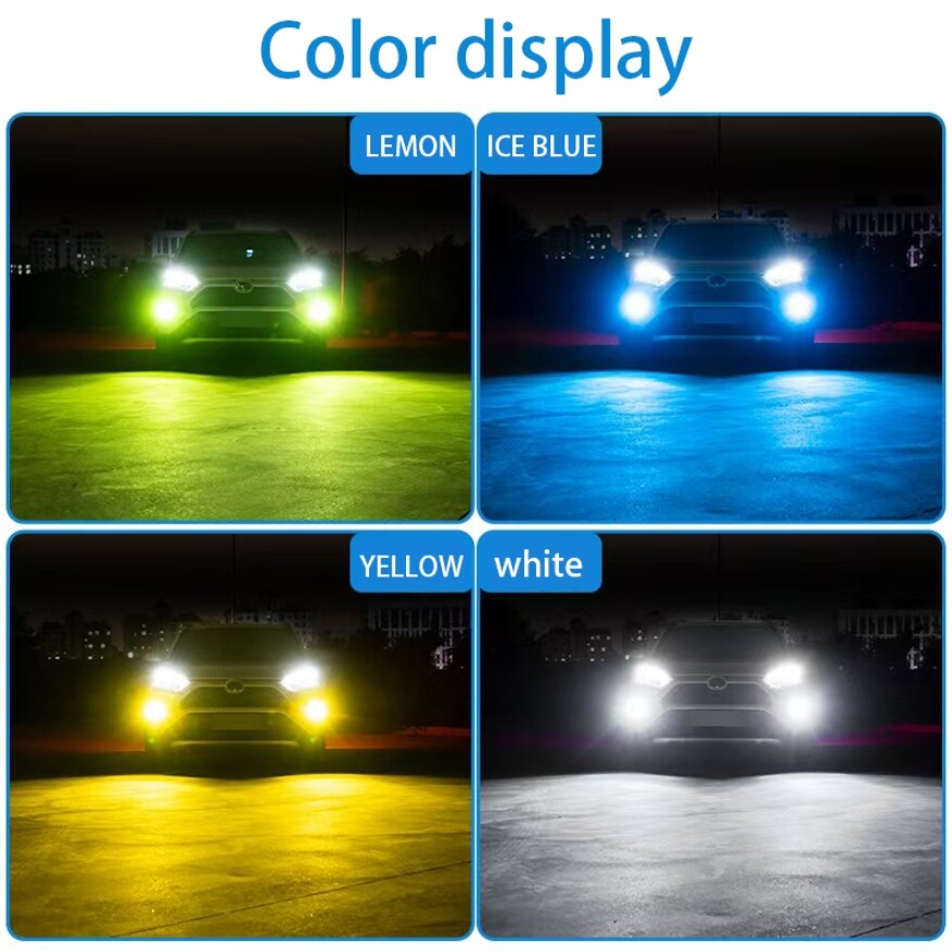 2piece H4 8000K white light LED car headlight car LED headlight headlight fog light headlight. 