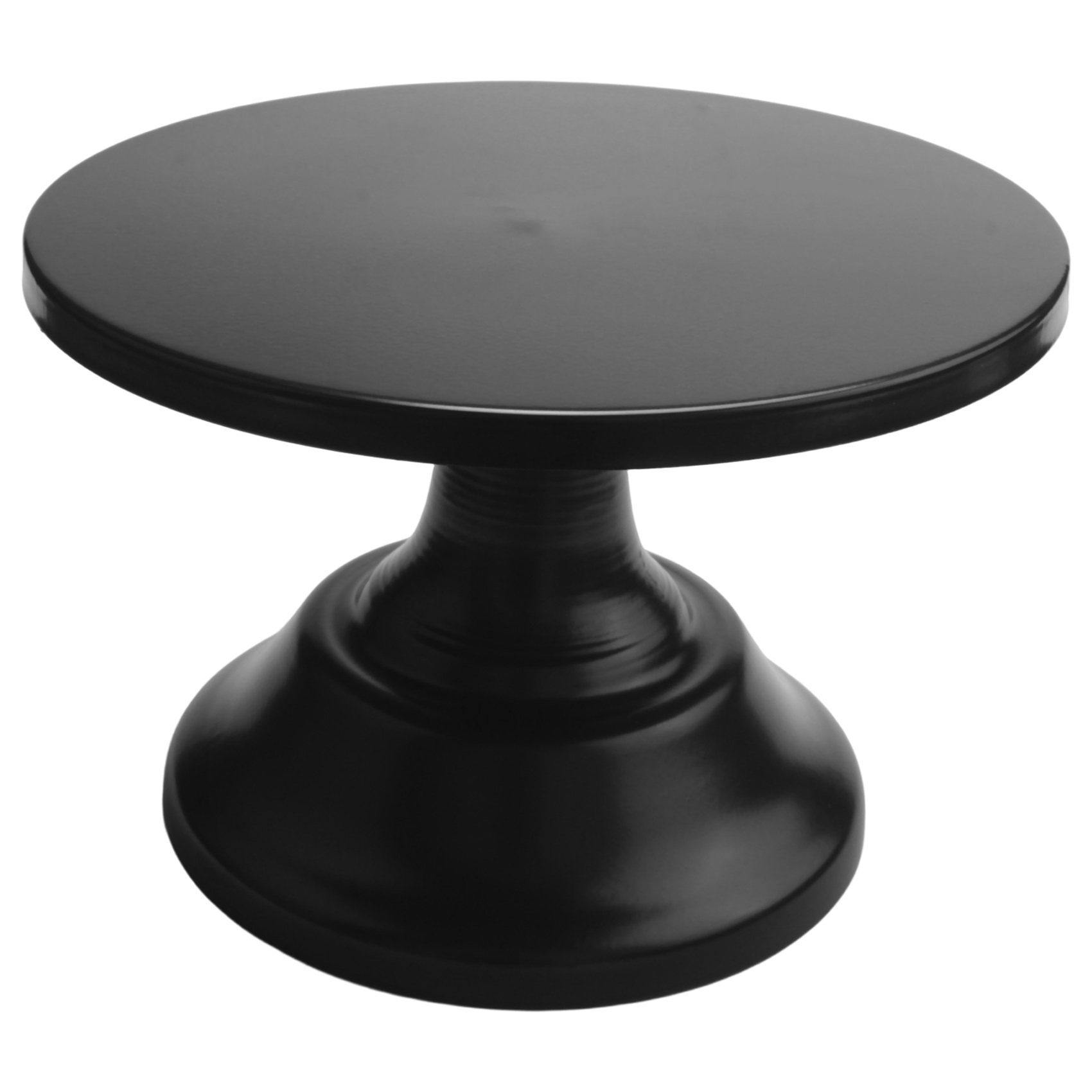 Black metal outlet cake stand