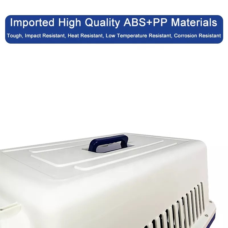Small Pet IATA Approved Airline Travel Carrier Crate Pets Dog Cat Air Flight Box Checked Vet Visit Kennel Portable Foldable Breathable High Quality ABS PP Plastic Material Car Case Dogs Cats Medium Chrome Door Food Water Cup. 