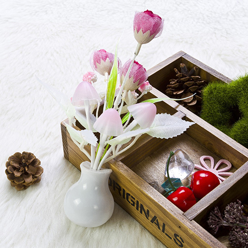 Tulip Flower LED Night Light Soft Romantic Sensor Baby Bed Room Lamp Home Decor. 
