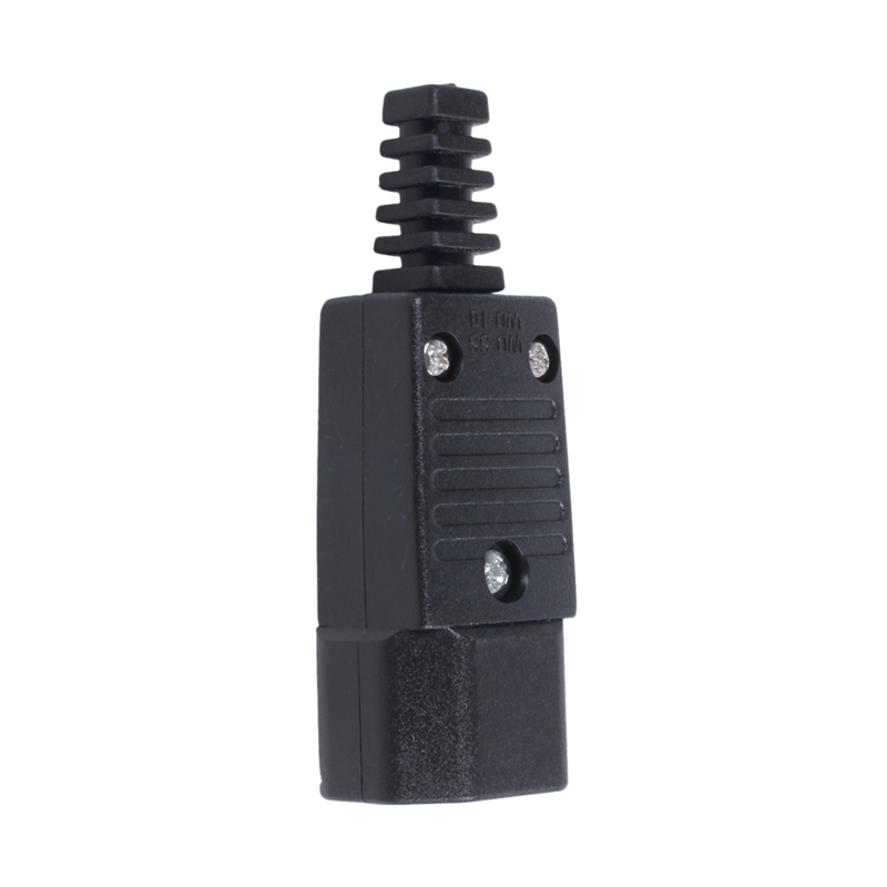 Black IEC-320 C14 Male Plug AC Inlet Socket Connector 250V 10A