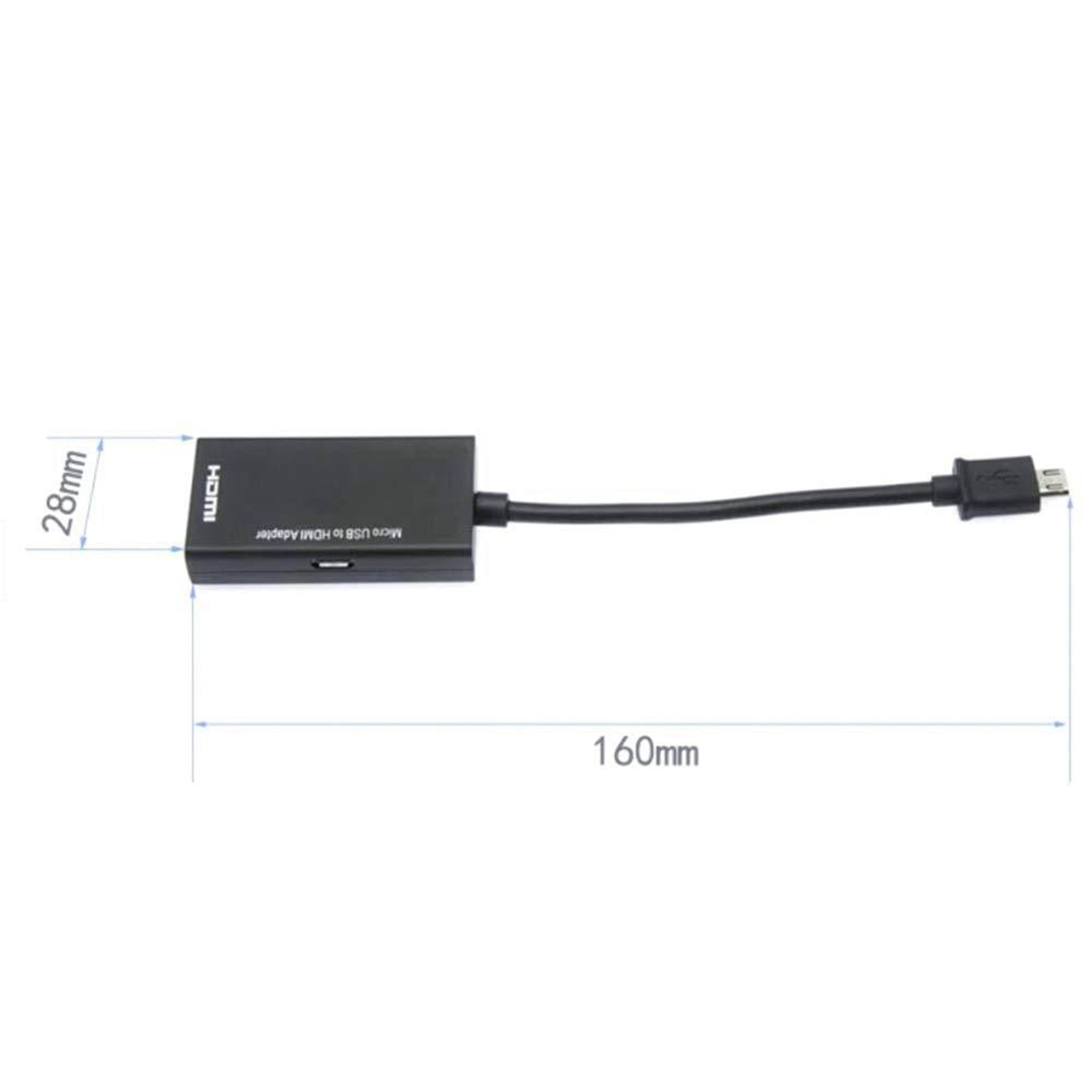 Micro-USB to HDMI Adapter 1080P HDMI Cable for Android Phone Tablet TV Support 192KHz Digital Audio. 