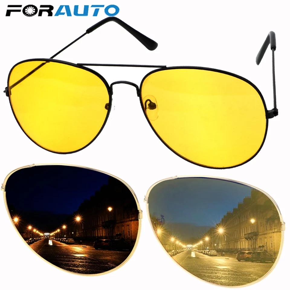 Night View NV As Seen On TV Nightview Yellow Glasses Night Vision Sunglass  Night View Glass - Yellow Night View NV Yellow Glasses Night Vision Sunglass