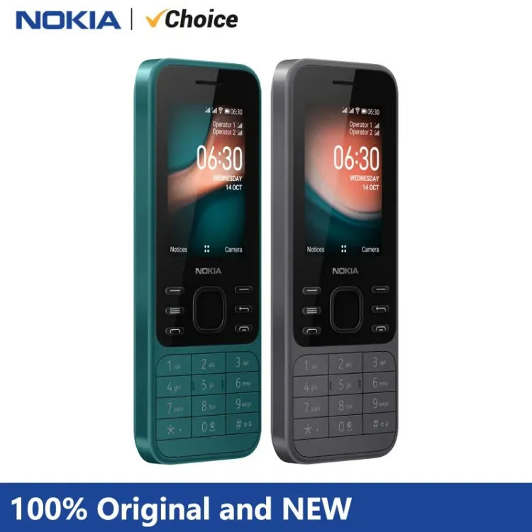 Nokia 6300 4G Feature Phone Dual SIM KaiOS Wifi Multilingual 2.4 Inch FM  Radio Bluetooth Rugged Mobile Phone