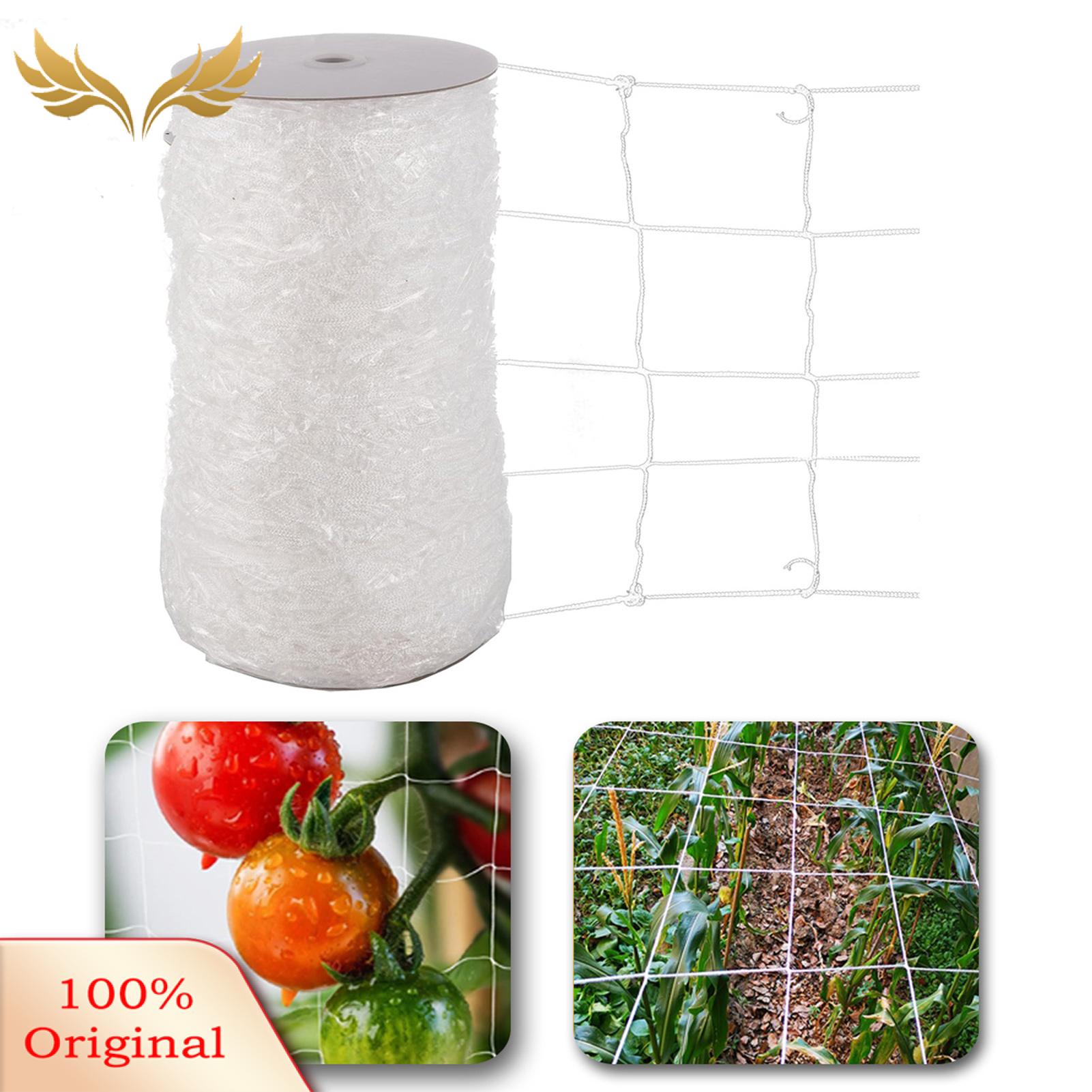 SuperRide Plant Support Net White Garden Plant Climbing Netting Roll Outdoor Mesh Support Trellis for Flowers Veggies Buyers' Favorite Sun-resistant Plant Netting. 