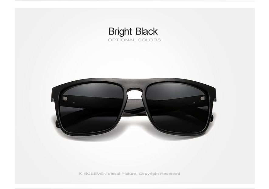 KINGSEVEN TR90 Frame Mirror Lens Original Sunglasses For Men Women Polarized Outdoor Sports Eyewear. 