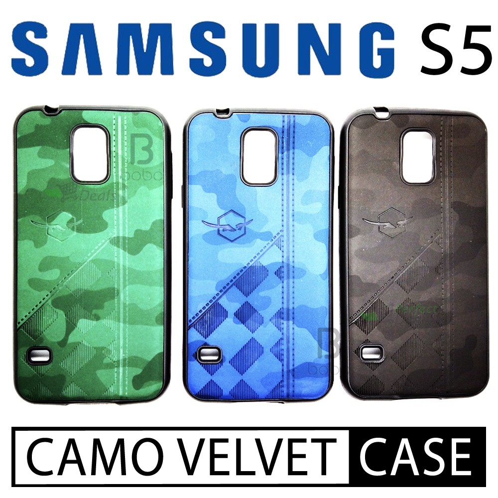 Stylish Samsung Galaxy S5 Camo Velvet TPU Rubber Stylish Back Cover phone Smooth Feel Back cover Grip Case for Samsung Galaxy S5