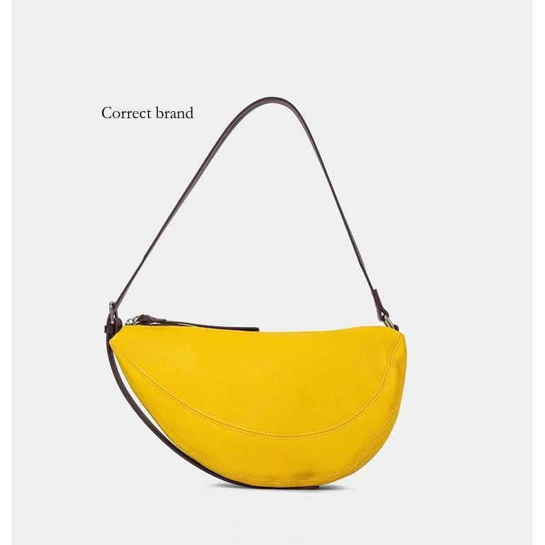 Designer New Yellow Soft Leather Dumpling Niche High End Versatile Shoulder And Crossbody Bag Lightweight Commuting_voghion.com