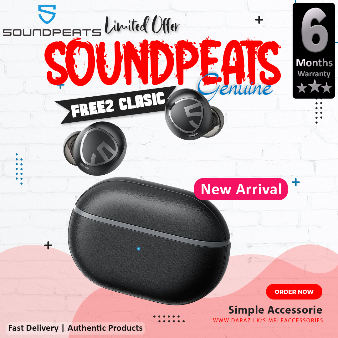 SoundPEATS Free2 classic Wireless Earbuds Bluetooth V5.1 Headphones with 30Hrs Playtime in-Ear Wireless Earphones, Built-in Mic for Clear Calls, Touch Control,. 