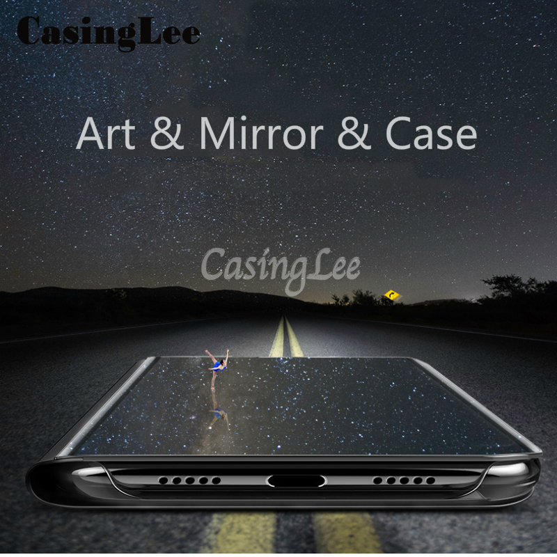 Casinglee For Samsung Galaxy A73 Phone Case Smart View Cosmetic Mirror Cases Back Flip Cover for Samsung A73 Back Cover. 