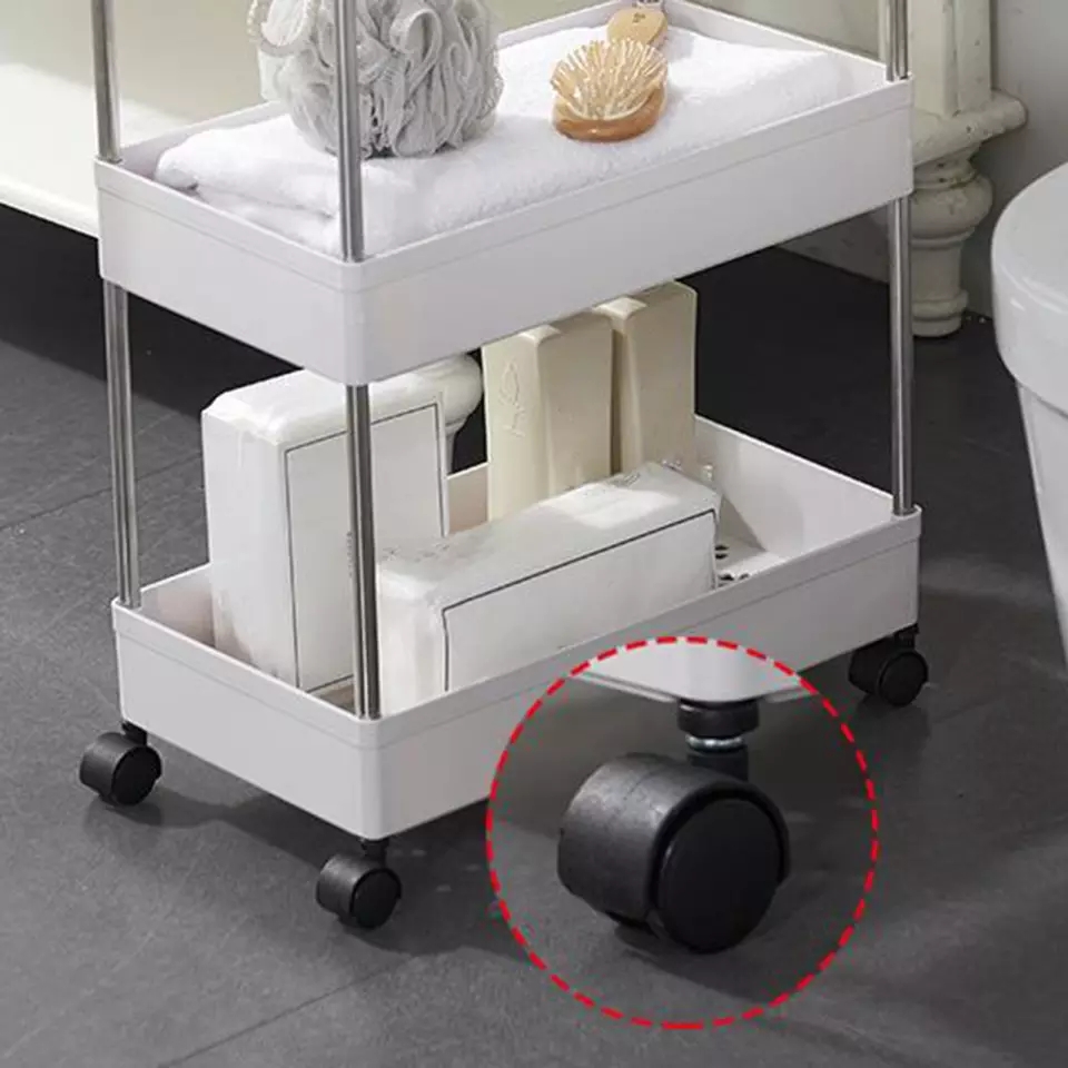 Trolley kitchen rack with wheel mobile floor storage shelf multi-layer bathroomMultilayer Kitchen Storage Rack Shelf with Wheels Spice Rack Organizer Jars Bottles Holder Bathroom Kitchen Organizer Shelves. 