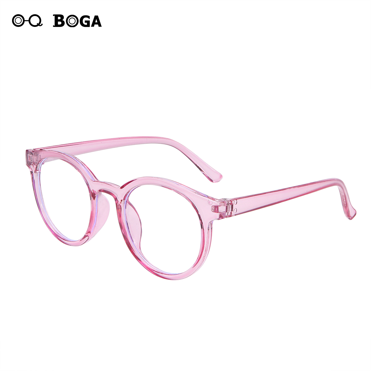 OQ BOGA 5 Colors Fashion Unisex Anti Blue Light Plastic Oval Frame Kids Computer Glasses Boys Girls Eye Protection Radiation Protection Full Rim Eyewear. 