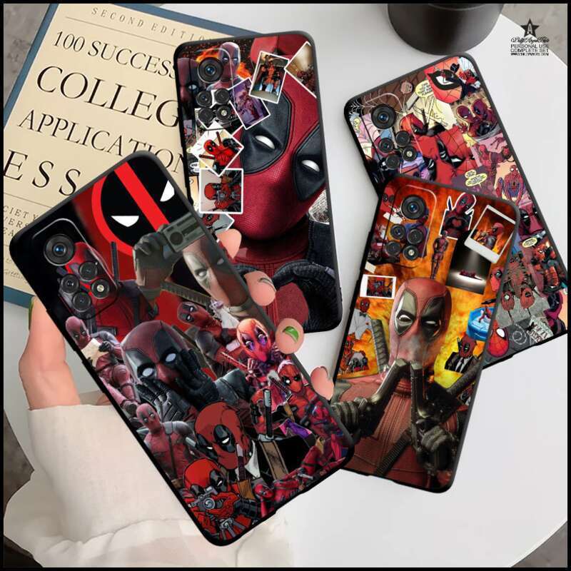 [Wsno] Xiaomi POCO X3 NFC Mi 11 Lite 11t 10t Pro 5G 12x4x5 Note 10 13 9t F1 M3 shell TPU telefon abdekung manga dead pool