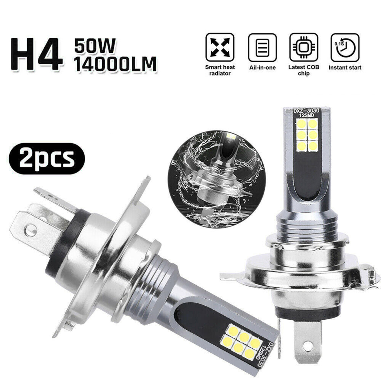 Car Headlight Simple Installation DC 9V-36V Car Headlight. 