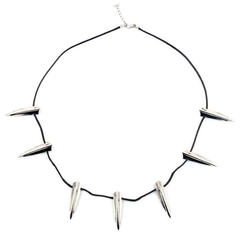 【IKE】Marvel Black Panther Men's Necklace Leopard Claw Pendant Gold Silver Color Necklace Wakanda 1:1 Prop Trend Jewelry