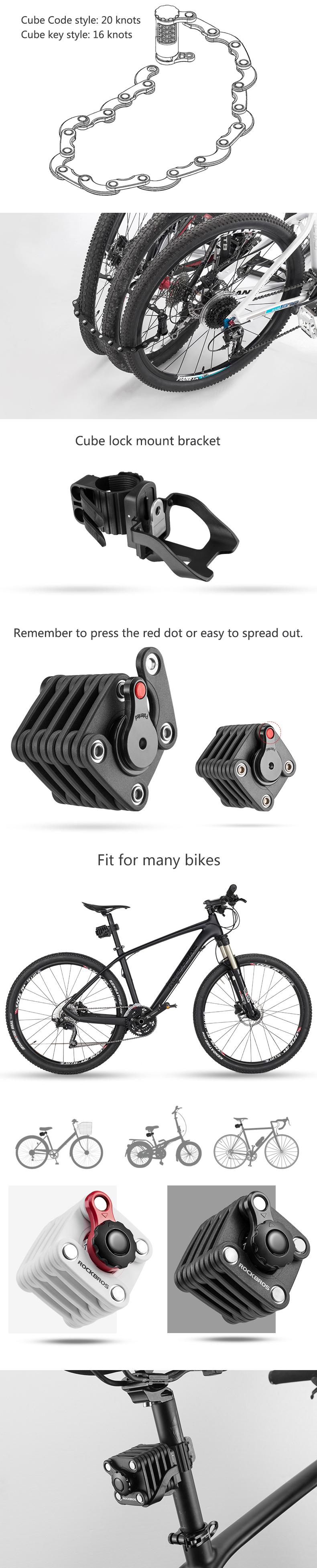 Rockbros cube bike lock Clearance