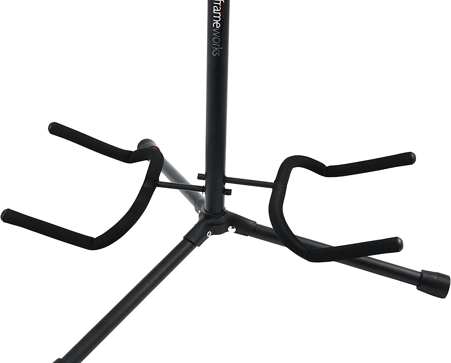 2 in 1 Double Guitar Stand With Heavy Duty Tubing - Guitar bass Accessories two way guitar stand dual guitar stand Portable Universal Folding Floor Tripod Bracket for Acoustic Electric Guitar Bass, Strong Stability, 60cm -105cm Height Adjustable. 
