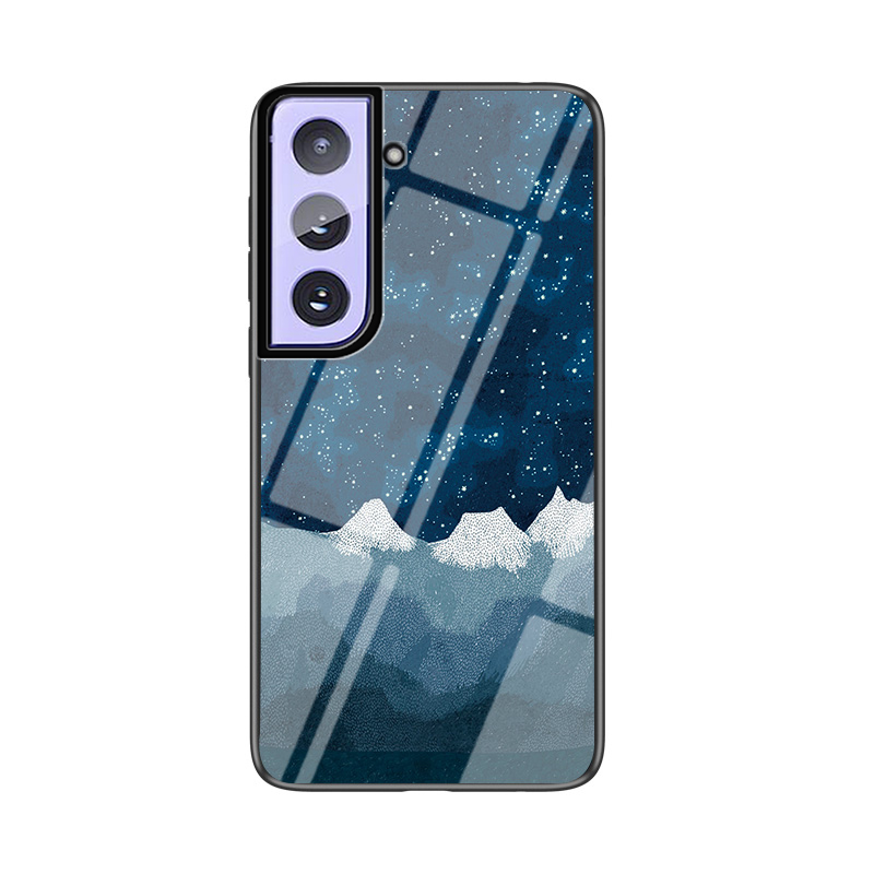Back Cover For Samsung Galaxy S21 Plus Case Moon and Star Tempered Glass Protector Protection Cover for Samsung Galaxy S21 Plus Phone cases. 