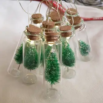 Led Glass Bottle Rattan Artificial Flowers Home Party Decoration