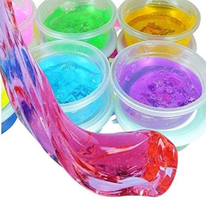 Crystal Bubble Bliss: 12-Piece Pack of Magical Clay Slime with Vibrant Colors and Bubbling Fun. 