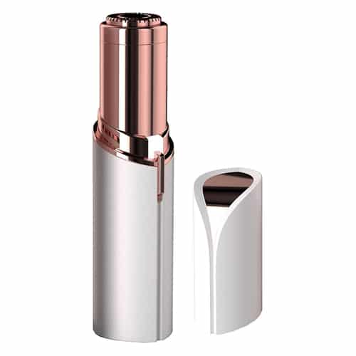 Women's Lipstick Shape Rechargeable & Battery Mini Portable Electric Flawless Painless Facial Epilator Hair Removal Tool.
