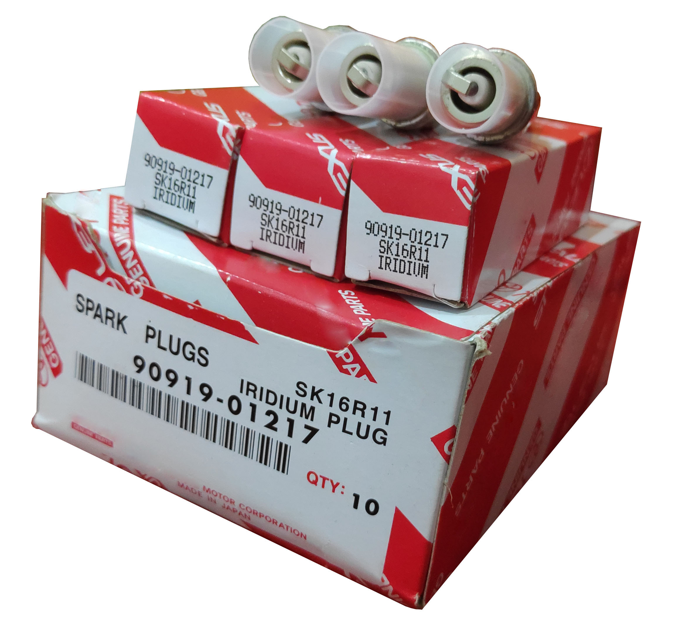 Spark Plug For Alion Corolla ZZE121 Belta Prius (4 pcs) 90919-01217 SK16R11. 