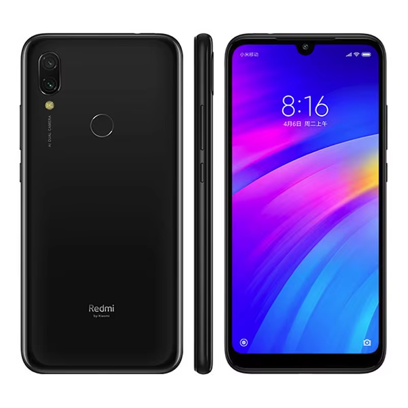 Xiaomi Redmi 7 with 3GB RAM 32GB ROM Brand New Sealed Pack 6.26 Inch Display Android Smartphone with Free tempered glass, Back cover, EU Adapter and Charger with Cable. 