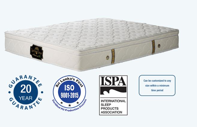 72 X 48 X 8 inch (6*4*) Arpico Flexifoam Spring  Mattress - 15 Year Warranty