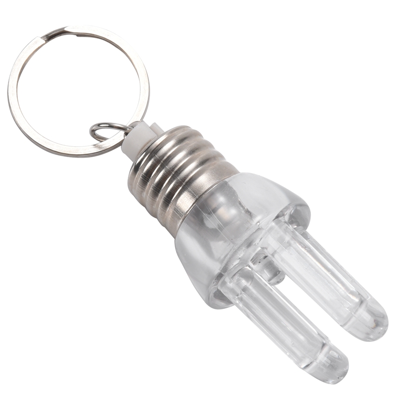 Color Changing Led Flashlight Light Bulb Lamp Key Ring Keychain Torch お洒落