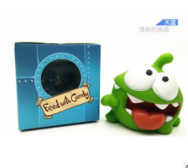 【World Supermarket 2021】Hot1Pcs Rope Frog Vinyl Rubber Android Games Cut Rope OM NOM Candy Gulping Monster Toys Figure Sound For baby kids. 