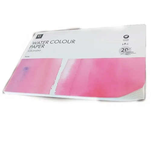 Art Nation Water Colour Paper for studio 20 sheets 300GSM ( Acid free WaterColour papers ) with hard back. 