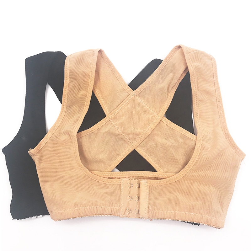 Adjustable Women Breast Back Support Belt Chest Holder Support Posture Corrector Body Shaper Corset Upper Back Support BandageHats & Caps. 