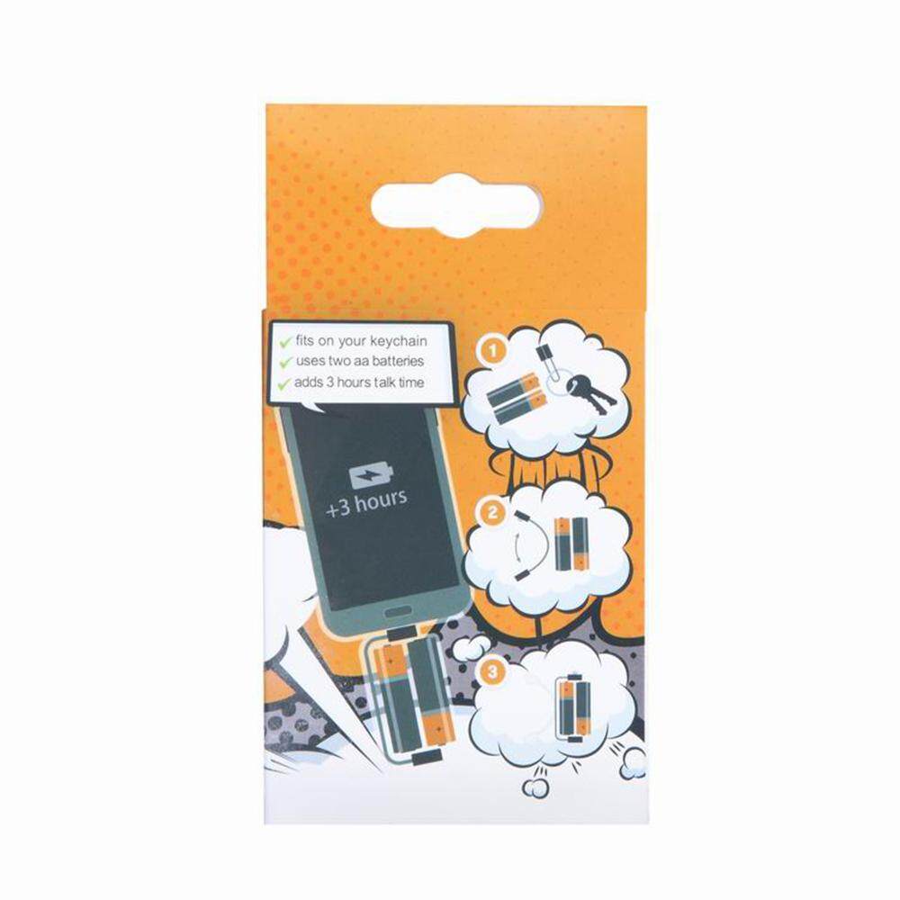 Outdoor Portable Emergency Mini Mobile Phone Power Bank Rechargeable Charger for Android Phones / MP3 / MP4 / PSP / GPS and So on (Batteries NOT Included). 