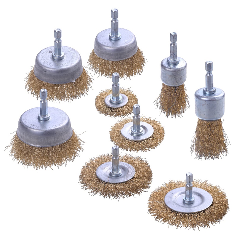 7 Pack Drill Wire Brush End Brush Set 
