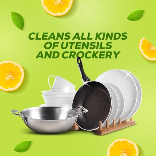 Vim Dishwash Liquid Gel Lemon Refill Pouch, 2 Ltr | Dishwash Gel Infused With The Power Of Lemons | Leaves No Residue FROM INDIA(SAM). 