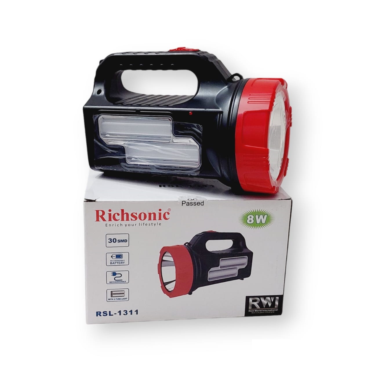 Richsonic Rechargeable High Power Torch 8W RSL1311 LED Light Search