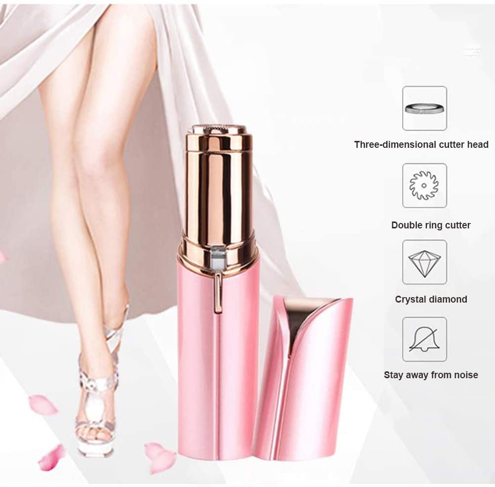 Rechargeable Finishing Touch Women Facial Hair Remover 18K Gold , Beauty Eyebrows Remover Trimmer Razor. 