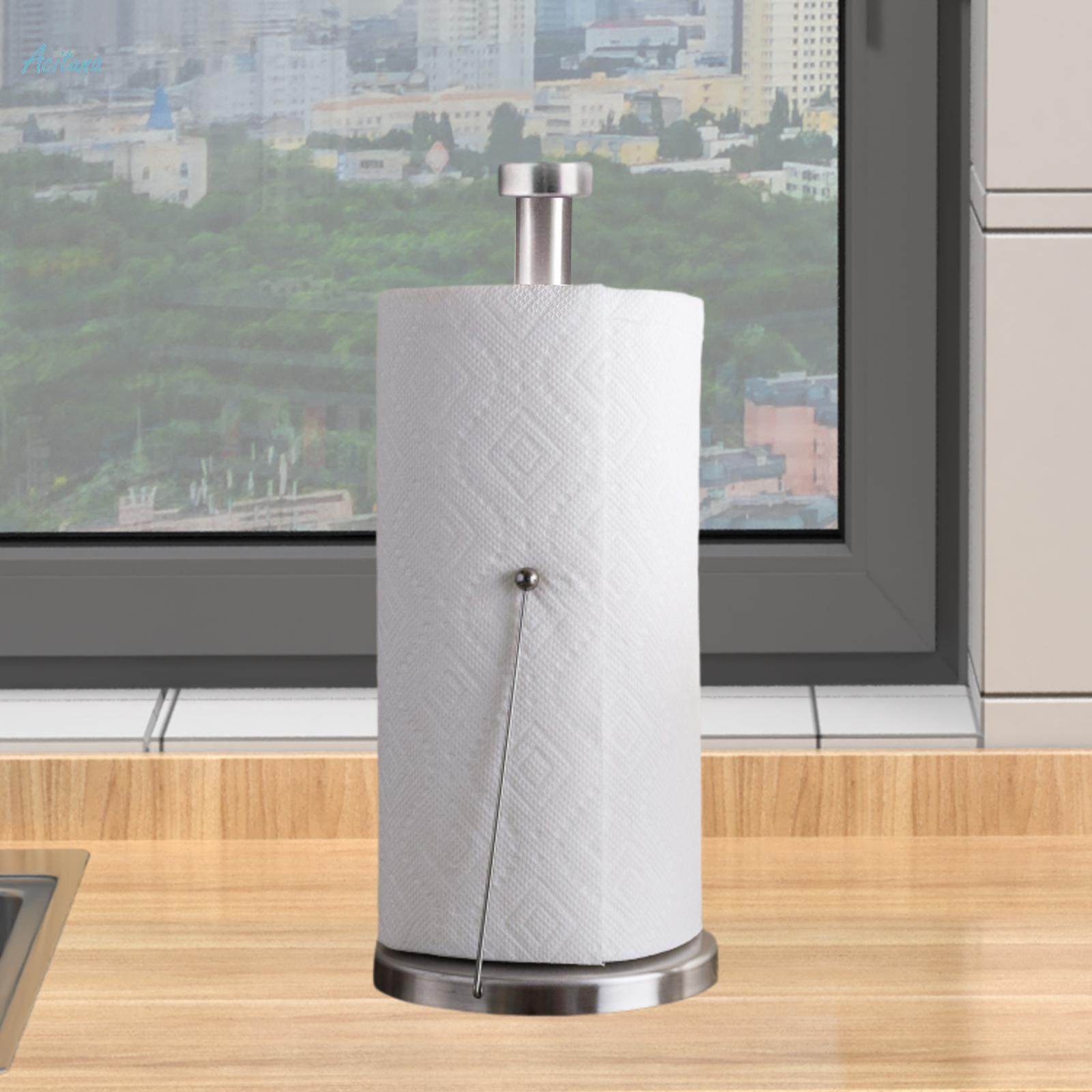 Kitchen Towel Holder, Paper Towel Dispenser, Paper Tissue Napkin Holder Standing Paper Towel Holder, for Bar Dresser Bedroom NightStand Home. 