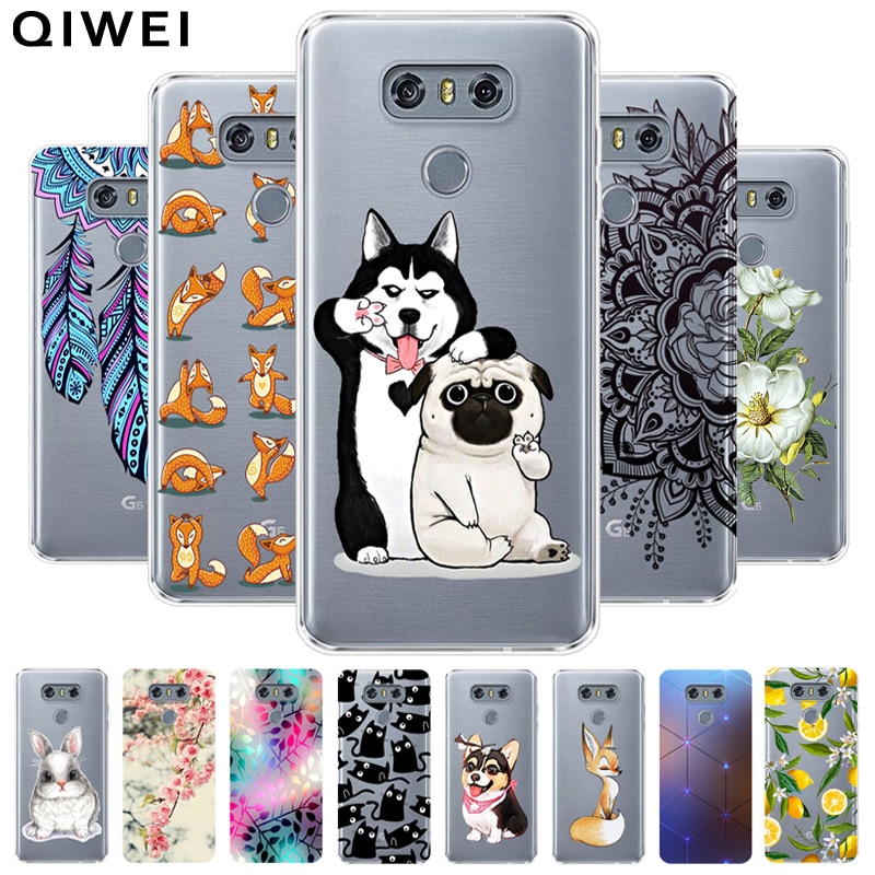 For LG G6 Case 5.7'' Slim Transparent Soft TPU Clear Back Cover For LG G6 LGG6 G 6 LG6 H870DS H870 Phone Cases Fundas Coque Capa