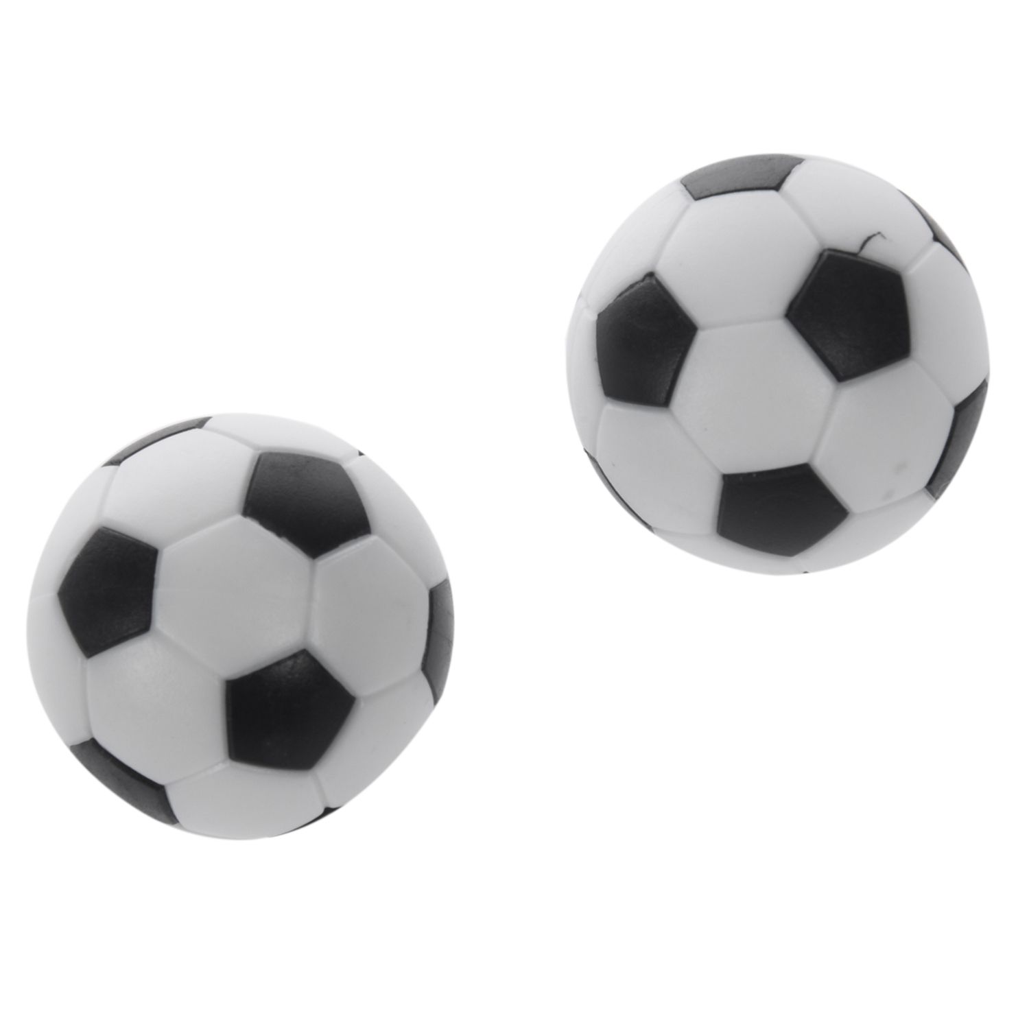 5x Plastic 32mm Soccer Indoor Table Football Ball Replace Black+white. 