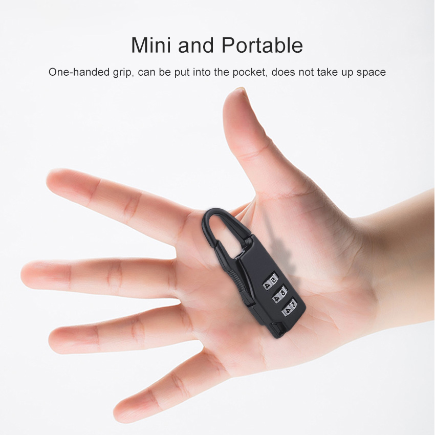 LouisWill Coded Lock Bag Luggage Travel Anti-theft Security Digit Code Lock Password Lock Anti-rusting Waterproof Lock. 