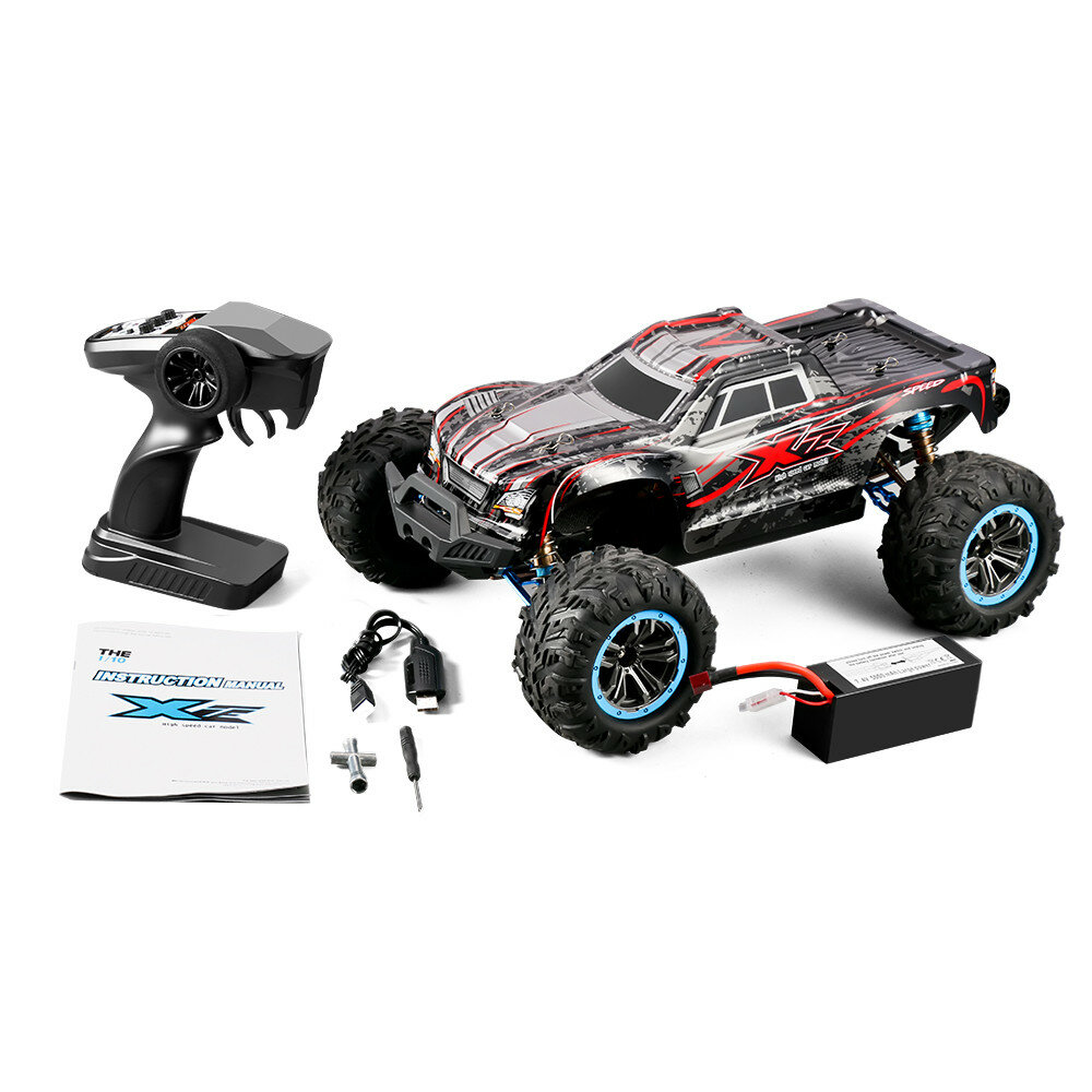 XLF F22A RTR 1/10 2.4G 4WD 70km/h Brushless RC Car Off-Road Vehicles Metal Chassis 3650 Motor 85A ESC-Pink. 