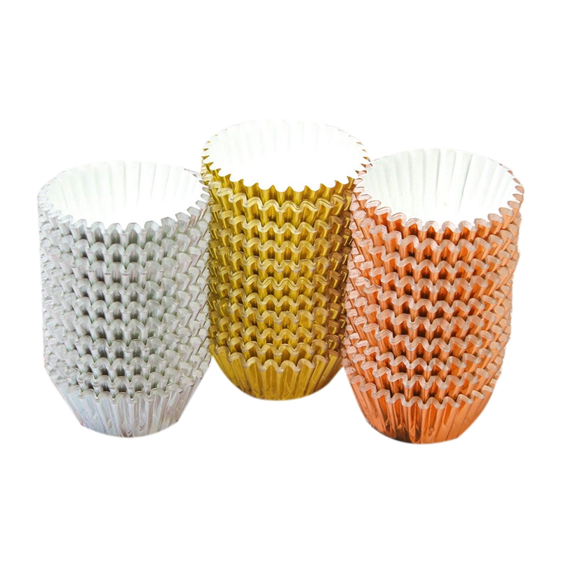 mini foil cupcake liners